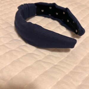 Lele Sadoughi Navy Headband (poplin)